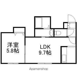 PRESTIGE HILLS 厚別通【807号室】の間取り