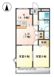 クレストールイン【203号室】の間取り