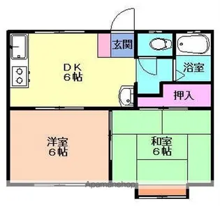 アイパル【102号室】の間取り