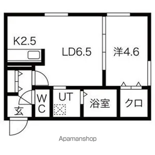 Flandre平岸【4階】の間取り