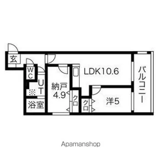 パーチェ豊平【2階】の間取り