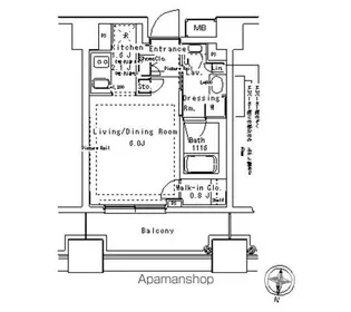 パークアクシス御茶ノ水ステージ【3階】の間取り