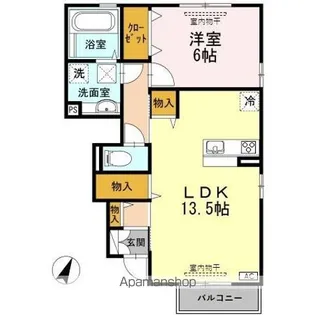 グランツ B【1階】の間取り