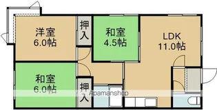 コーポタジマ【303号室】の間取り