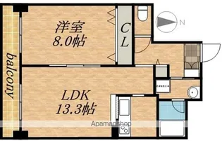 コローレ819アネックス【10階】の間取り