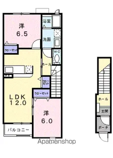 ピアチェーレⅠ【2階】の間取り