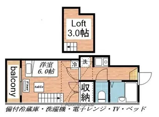 清水町第2レジデンス【209号室】の間取り