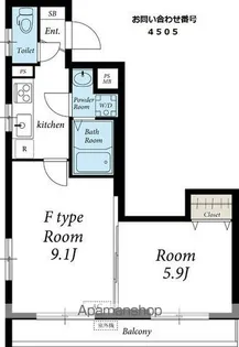 リブリ・ディエス参番館【4階】の間取り