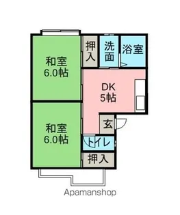 タウニィ スカイ’85【103号室】の間取り