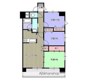 プルーリオン本町【1階】の間取り