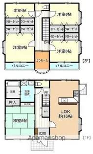福島県双葉郡富岡町大字仏浜字西原【一戸建】の間取り