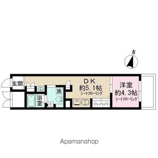 ADMIRAL HIMONYA【1階】の間取り