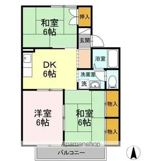 プリオールエフ A棟【2階】の間取り
