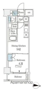 東京都中野区新井1丁目【マンション】の間取り