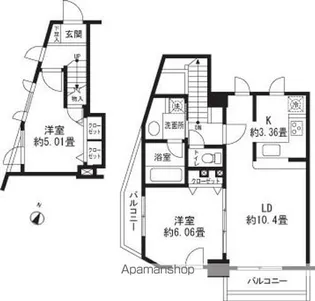 レジディア三軒茶屋Ⅱ【7階】の間取り