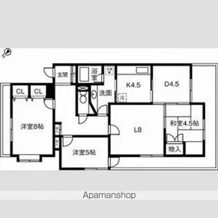 三旺マンション第二社台【3階】の間取り