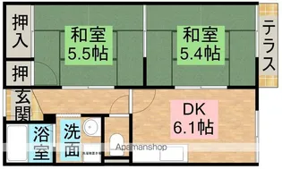 クレール鳳【105号室】の間取り