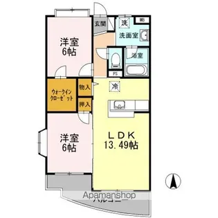 メゾンドーム【3階】の間取り