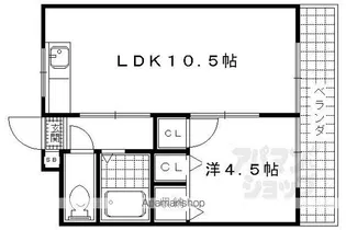 メゾンソレイユ【302号室】の間取り