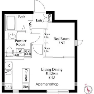 CASA FIORE 日暮里【3階】の間取り