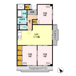 栄マンション【501号室】の間取り