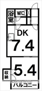 コーポラスYOSHITO【407号室】の間取り