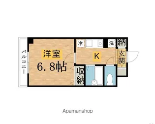 アースリソース壱番館【208号室】の間取り