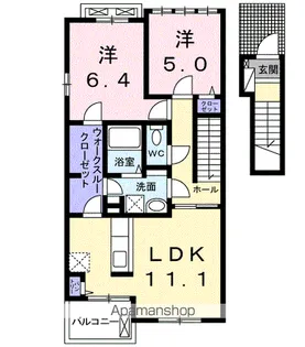 MAISON DYLUS Ⅰ【2階】の間取り