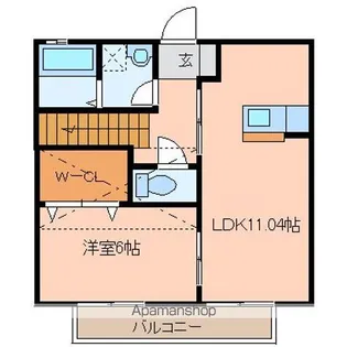 サンベアー平成【1階】の間取り