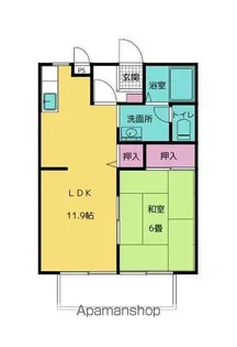 サンガーデンみちづか【102号室号室】の間取り