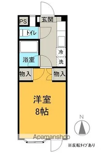 コーポサークルワンA【106号室】の間取り