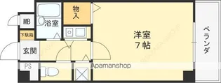 エスリード上甲子園【3階】の間取り