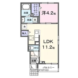 ラフレシールⅡ【1階】の間取り