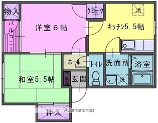 エクセレント【2階】の間取り