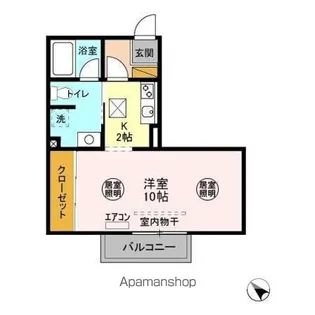 ガーデンヒルズ B【101号室】の間取り