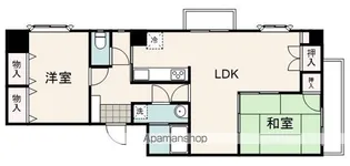丸仲ビル【南204号室】の間取り