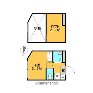 アパートメンツ東京西小岩【1階】の間取り