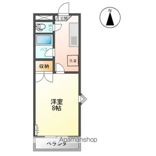 フレンズ双葉ヶ丘【1階】の間取り