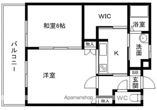 リンデン東薬院【4階】の間取り