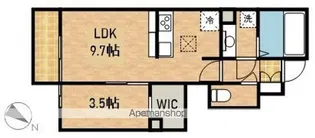 RADIUS K【1階】の間取り