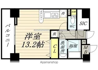 コンフォリア代々木上原【2階】の間取り