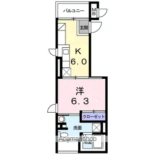 エアリス【4階】の間取り