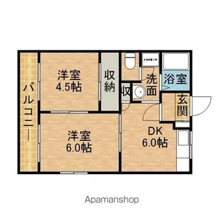 ピースⅠ【101号室】の間取り