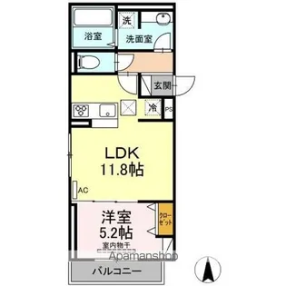 パーク倉敷【1階】の間取り