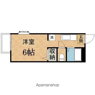 ミモザ館【206号室】の間取り