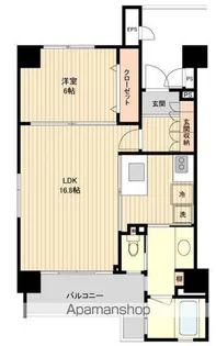 アーバンレジデンス勾当台【4階】の間取り