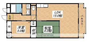 AUCUBA【202号室】の間取り