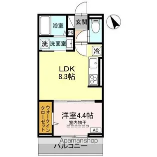 DーEST【3階】の間取り