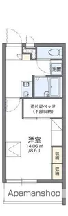 レオパレスオアシス【201号室】の間取り