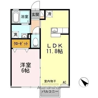 コンフォート イースト【2階】の間取り